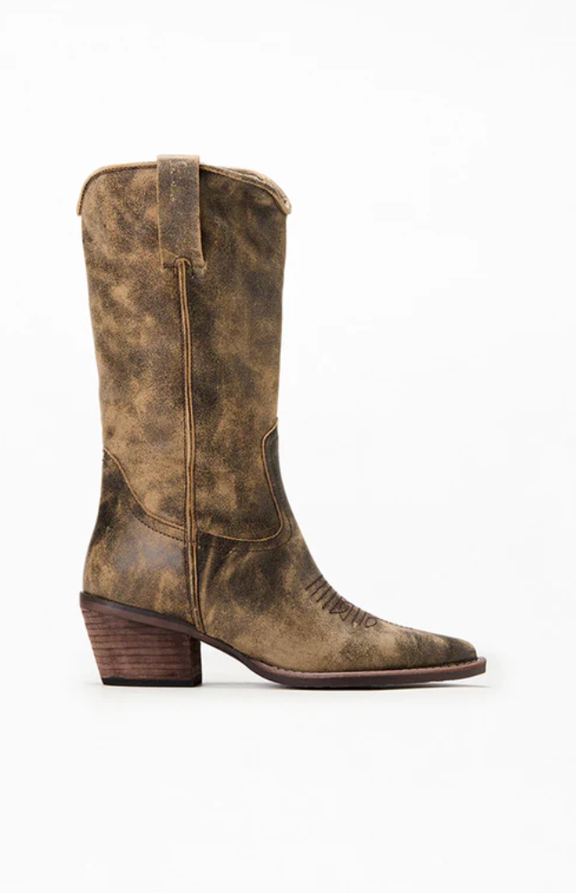 Women's Leather Cowboy Boots