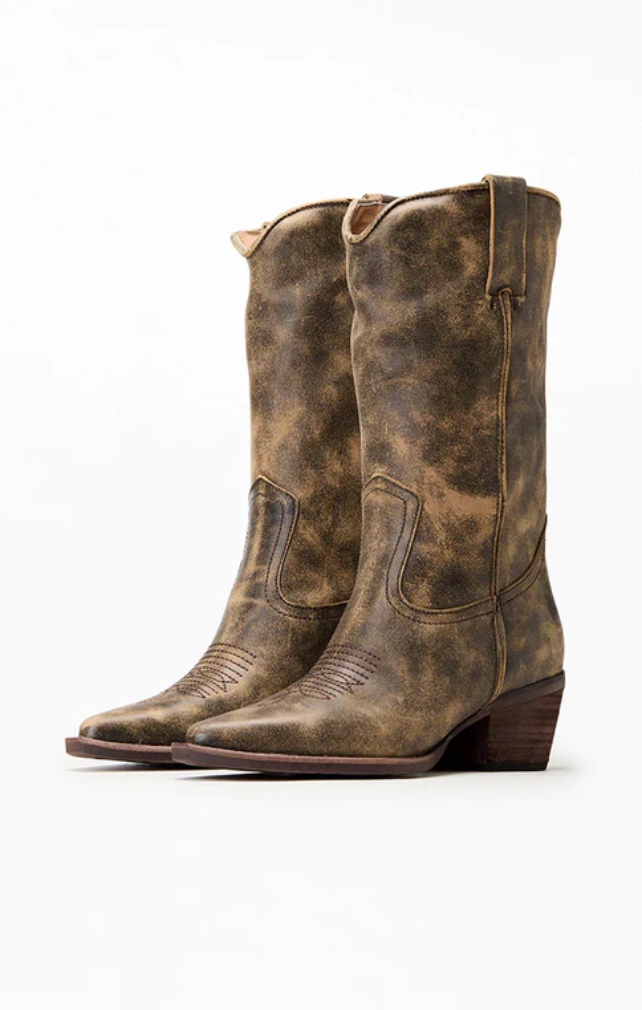 Women's Leather Cowboy Boots