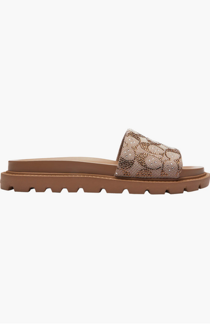 Signature Crystal Jaquard Slide